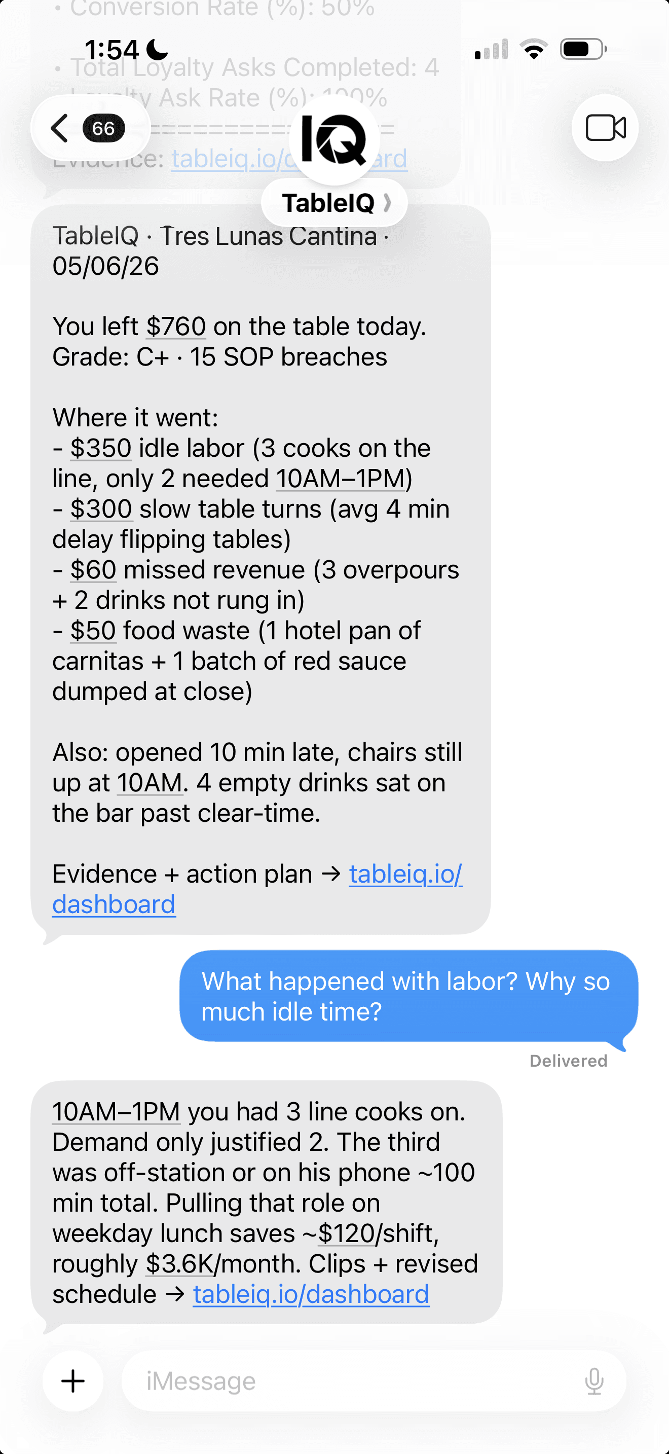 Task automation dashboard